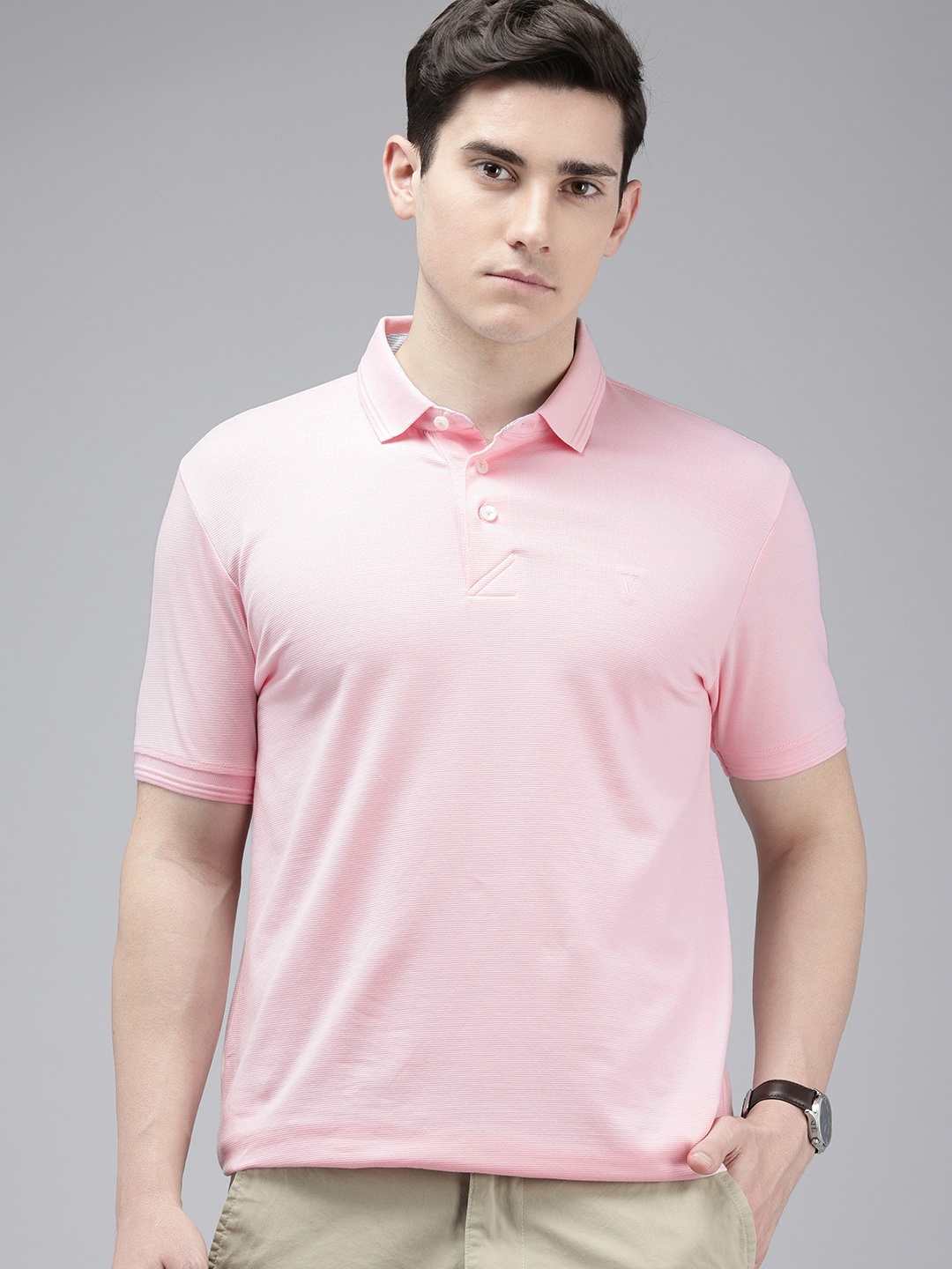 

Van Heusen Sport Slim Fit Polo Collar T-shirt, Pink