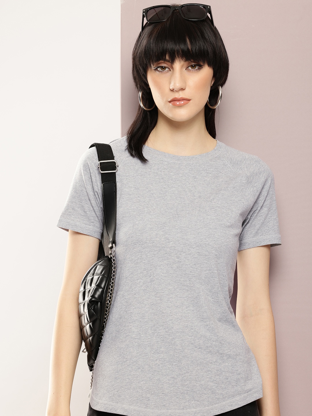 

Kook N Keech Pure Cotton T-shirt, Grey melange