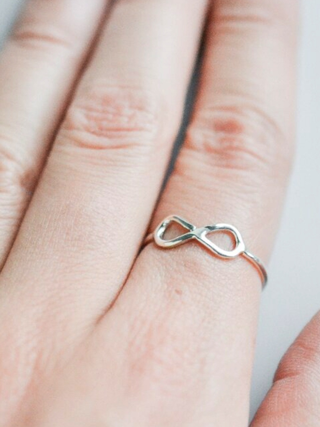 

Goldnera 925 Sterling Silver Plated Infinity Finger Ring