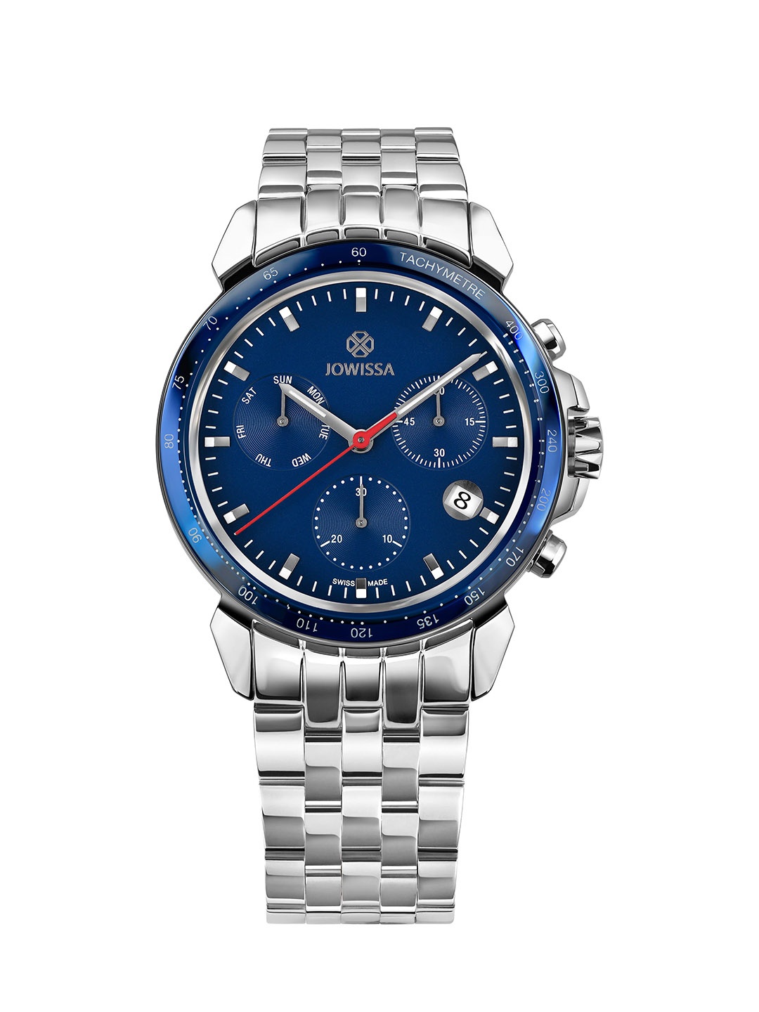 

JOWISSA Men Swiss Made LeWy 9 Quartz Dial Analog Watch J7.038.L, Silver