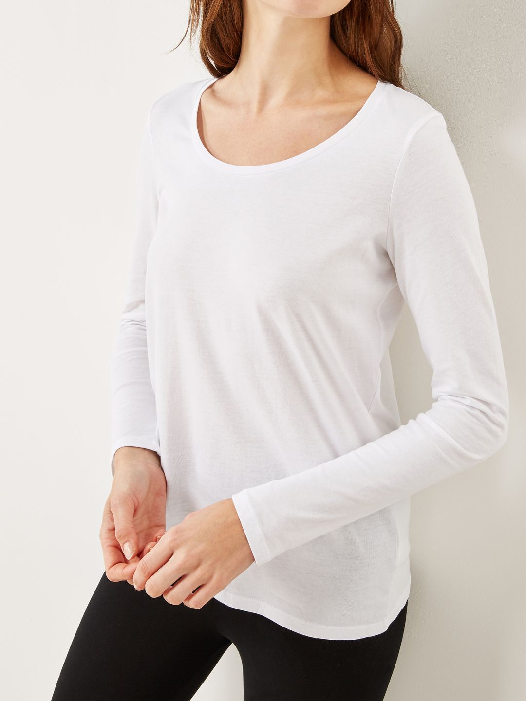 

NEXT Long Sleeves Pure Cotton T-shirt, White
