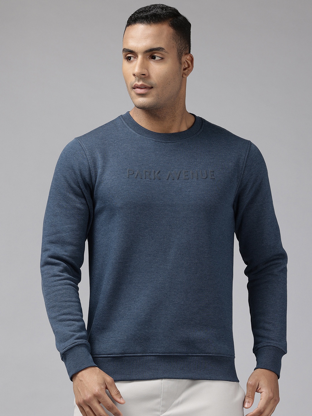 

Park Avenue Brand Logo Print Slim Fit Sweatshirt, Navy blue
