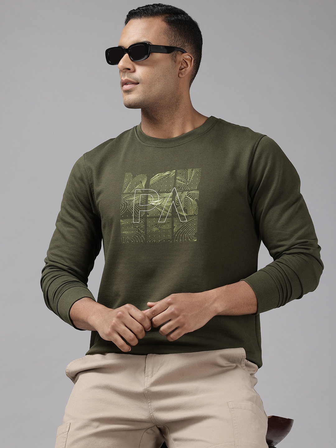 

Park Avenue Graphic Print Sweatshirt, Olive