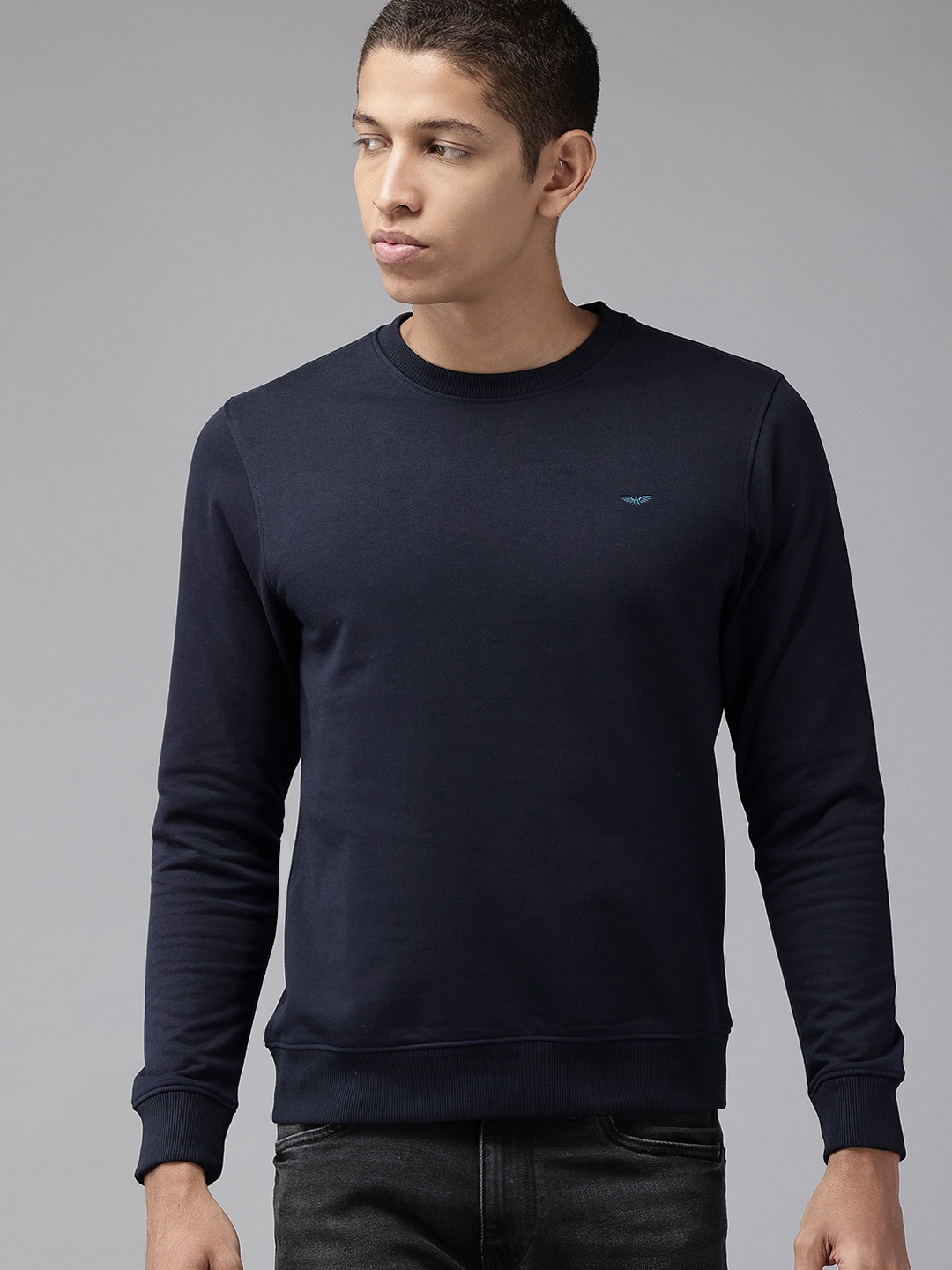 

Park Avenue Round Neck Sweatshirt, Navy blue