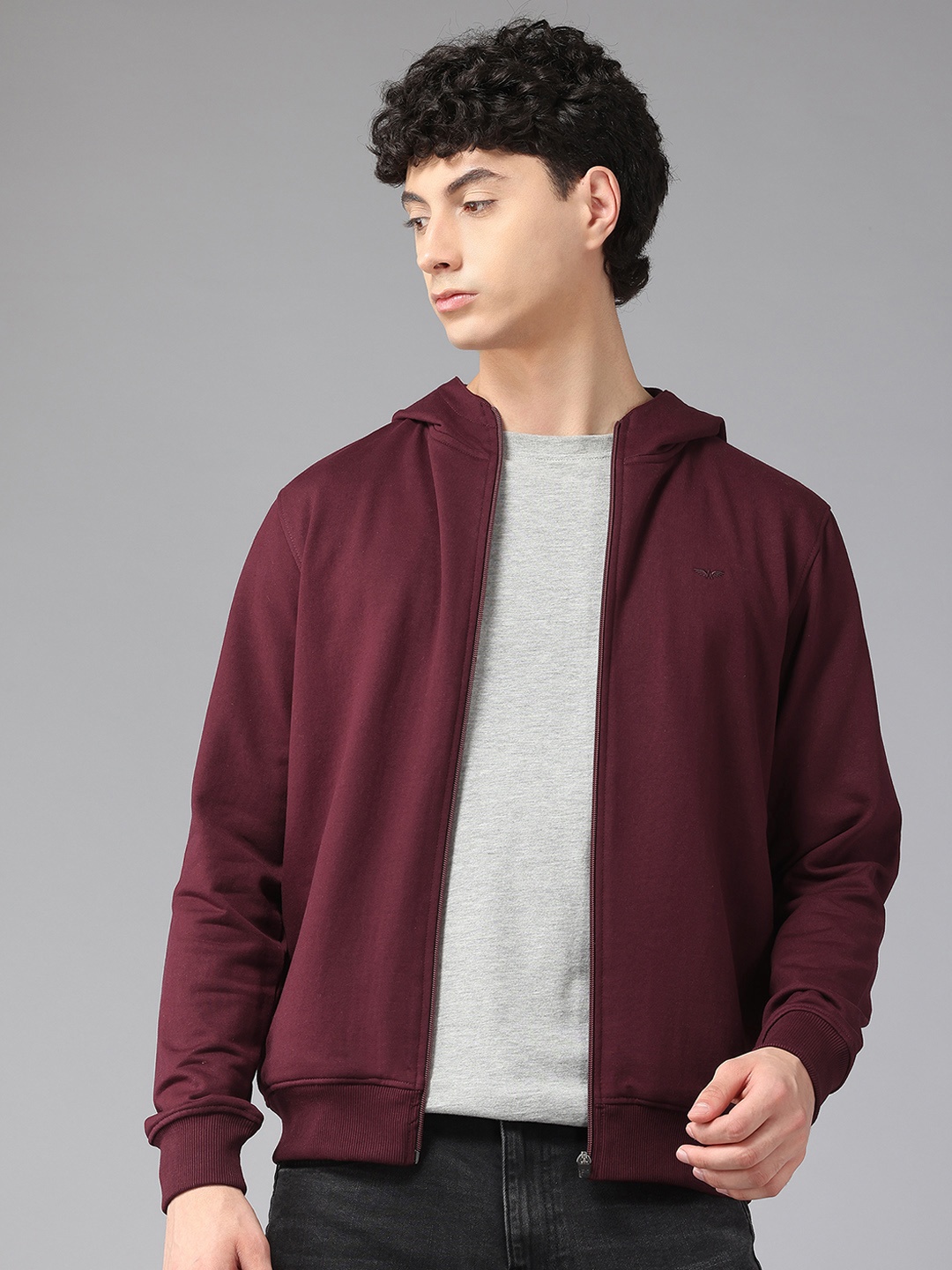 

Park Avenue Slim Fit Hooded Sweatshirt, Maroon