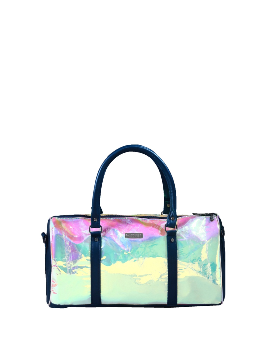 

VOYAGER PARIS Colourblocked Waterproof Duffel Bag, Blue