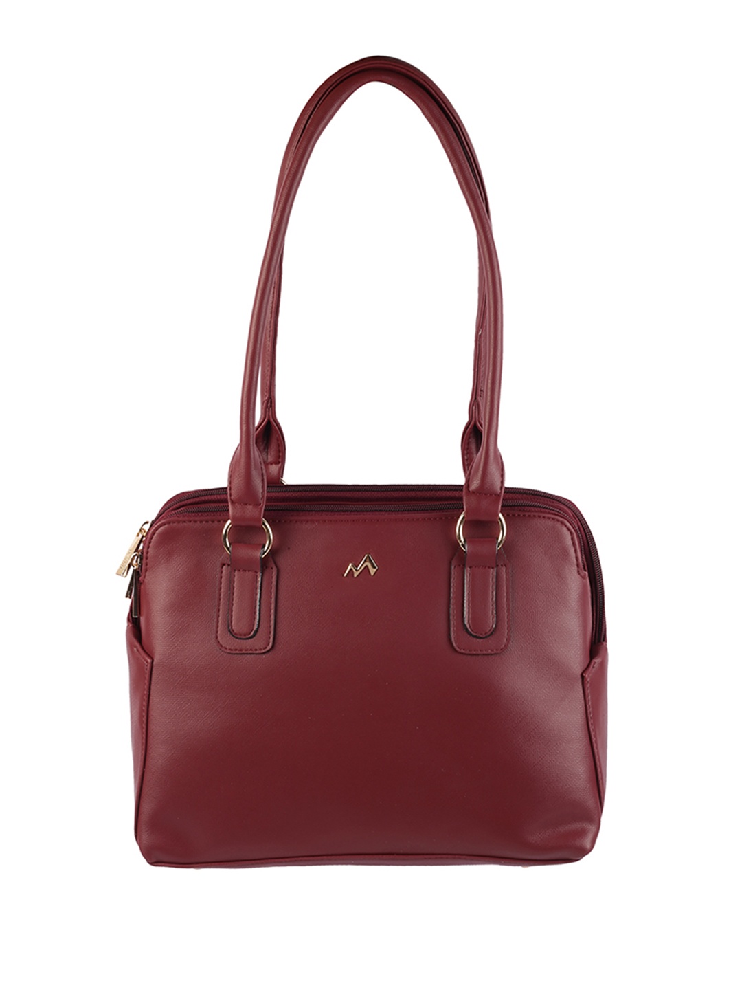 

Metro Structured Shoulder Bag, Maroon