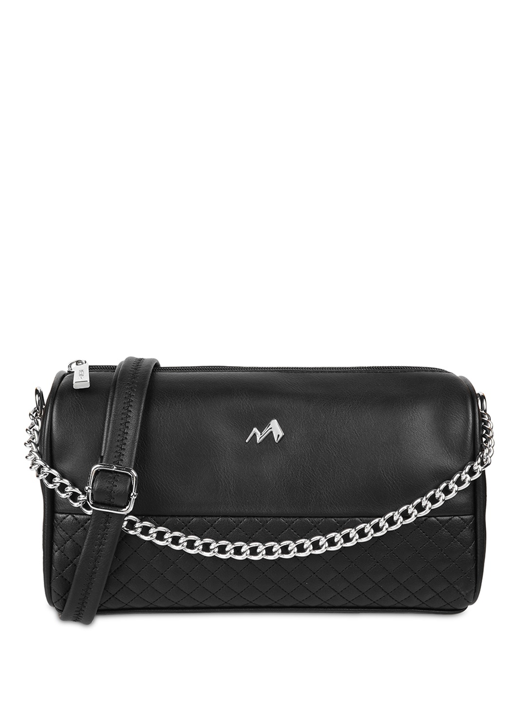 

Metro PU Structured Shoulder Bag, Black