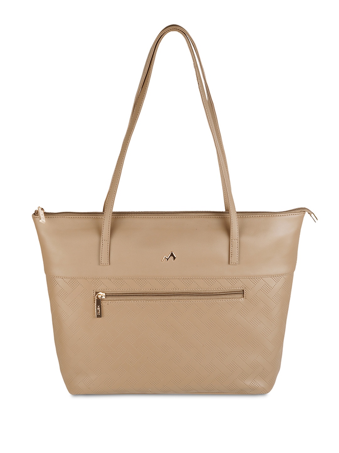 

Metro Colourblocked Bucket Shoulder Bag with Applique, Beige