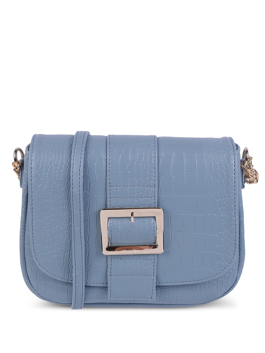 

Metro Textured Structured Sling Bag, Blue