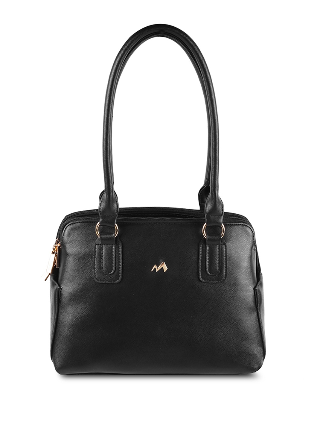

Metro Oversized Structured Shoulder Bag with Tasselled, Black