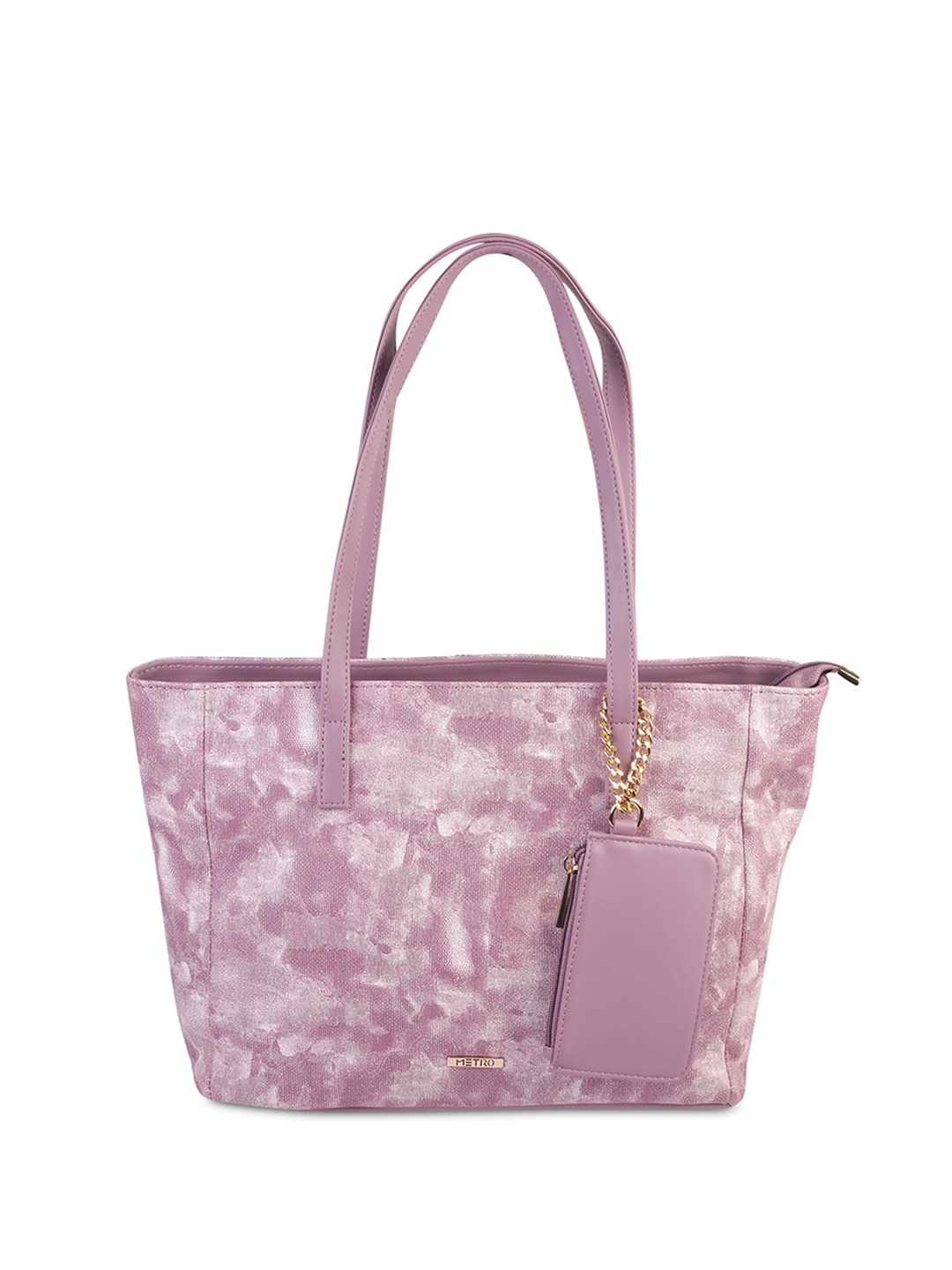 

Metro PU Oversized Structured Shoulder Bag, Purple