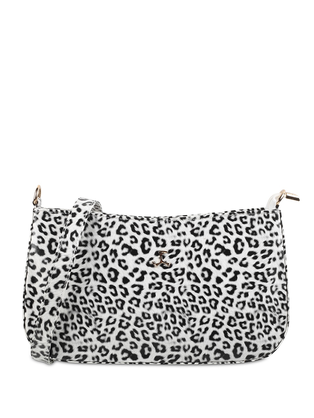 

Mochi Oversized Structured Sling Bag with Cut Work, White