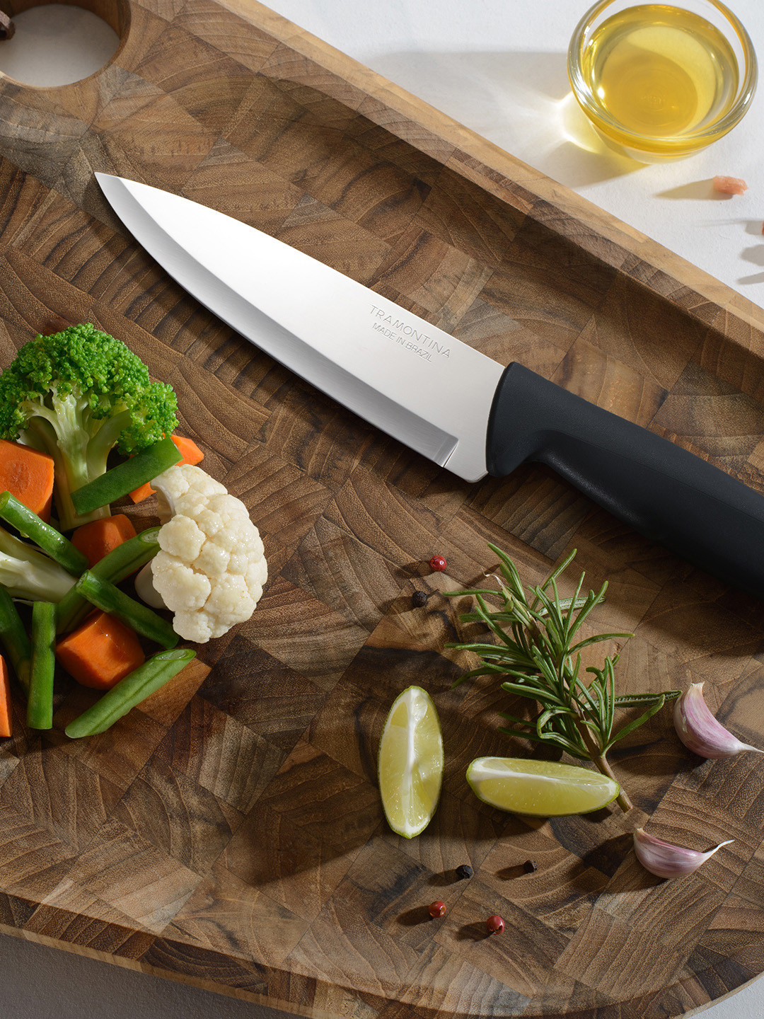 

Tramontina Plenus Stainless Steel Chef Knife 17cm, Black