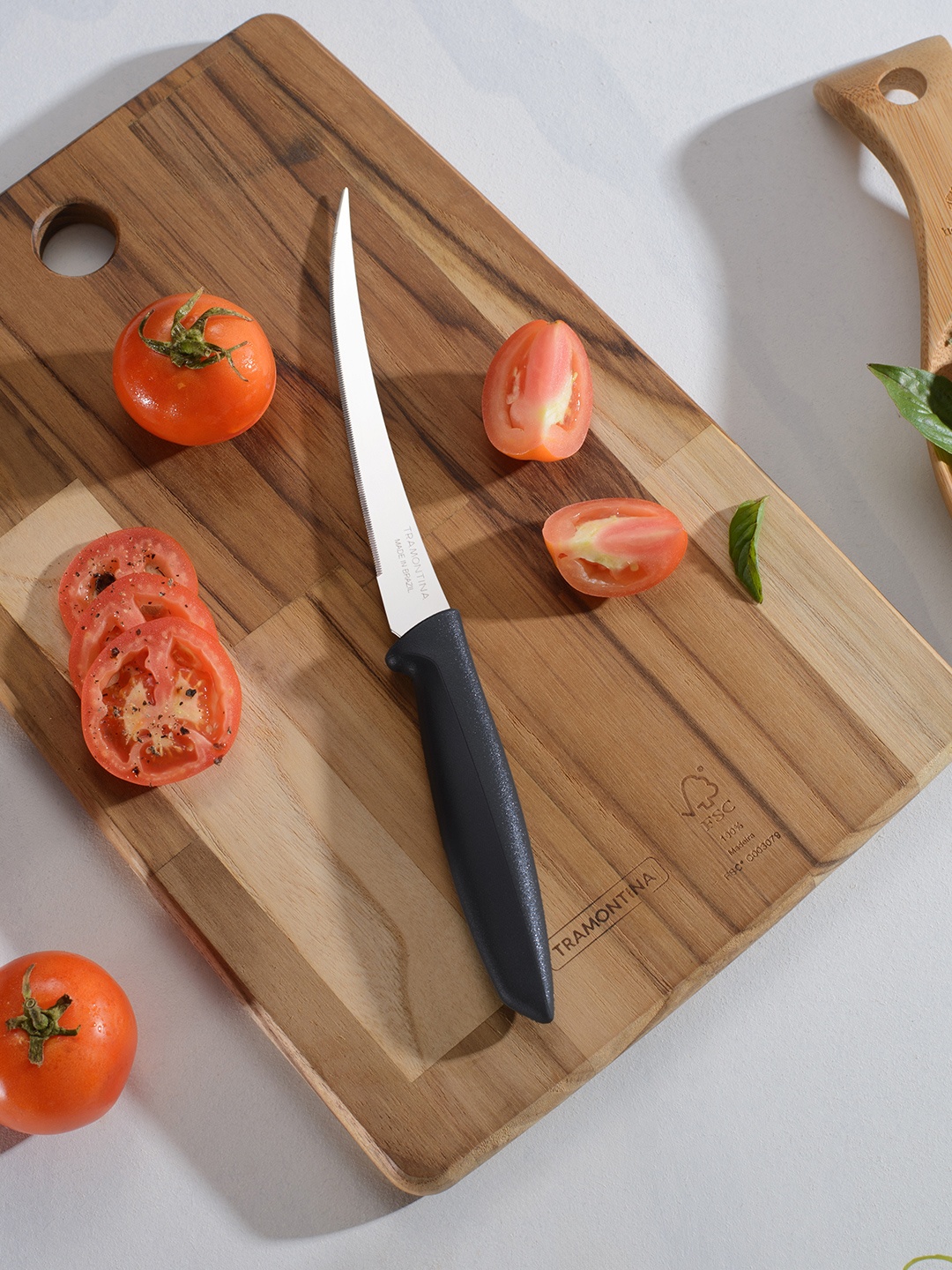 

Tramontina Plenus Black Stainless Steel Tomato Knife 12cm