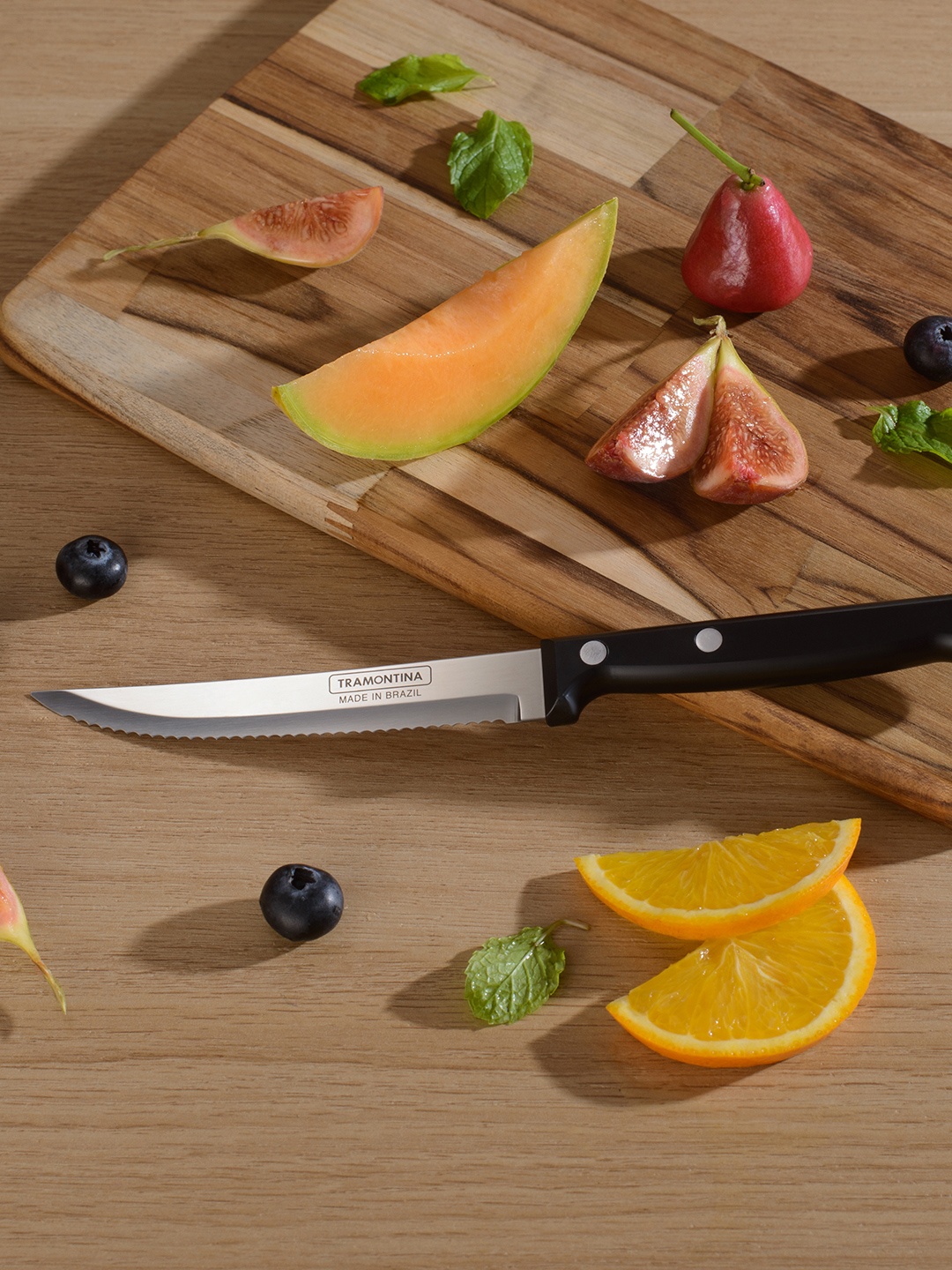 

Tramontina Ultracorte Stainless Steel Antimicrobial Fruit Knife 11.9cm, Black