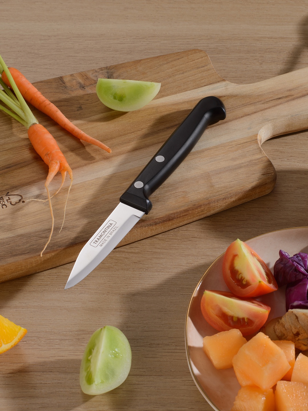 

Tramontina Ultracorte Stainless Steel Kitchen Knife 6.8cm, Black