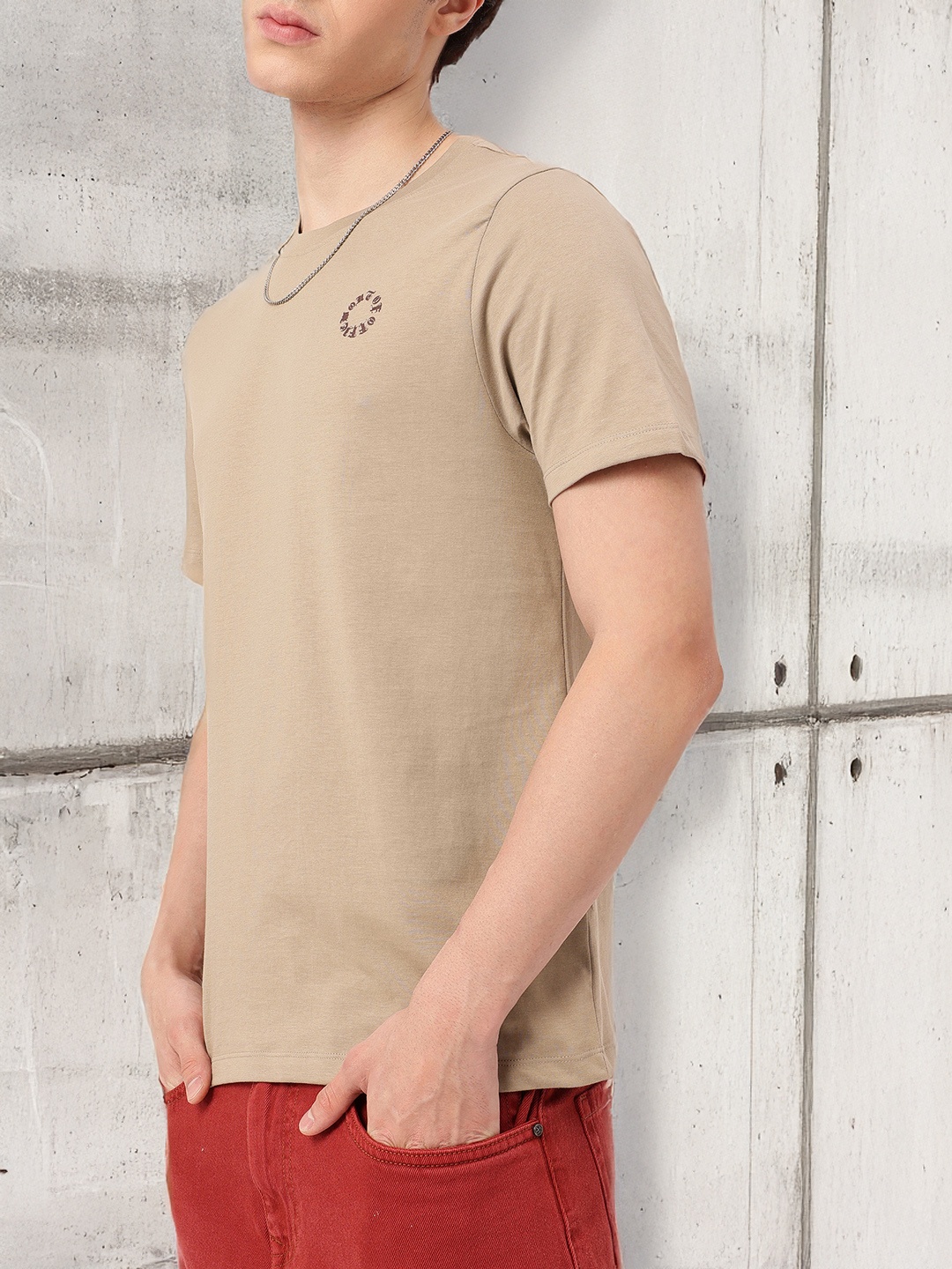 

Kook N Keech Modern Classic Street Essentials T-shirt, Taupe