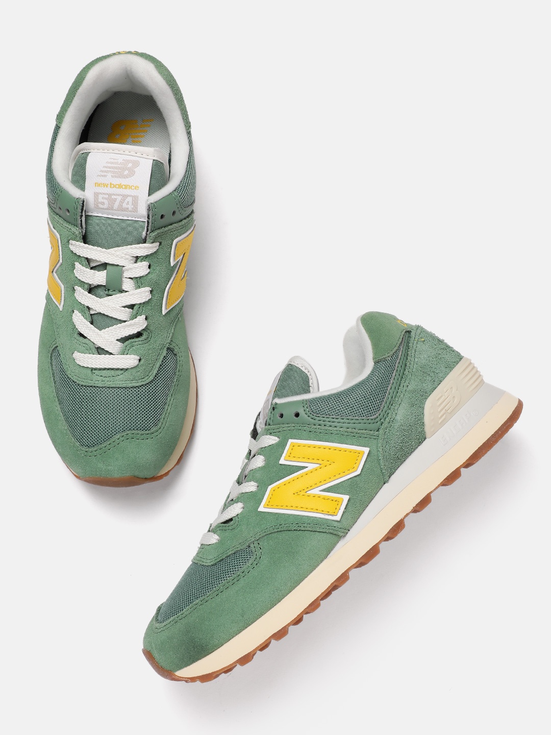 

New Balance Women 574 Suede Everyday Sneakers, Green