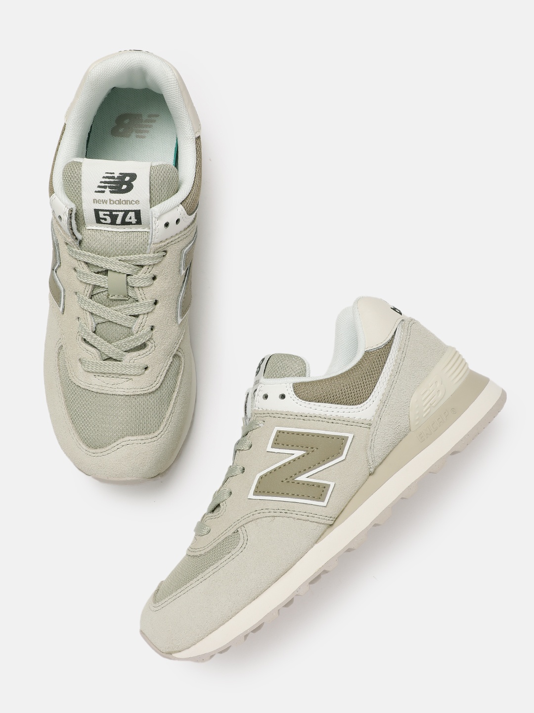 

New Balance Women 574 Suede Everyday Sneakers, Green