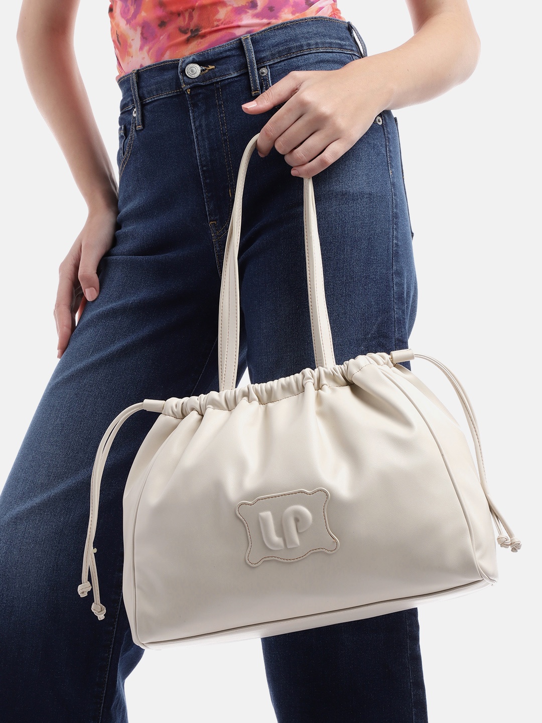

Lino Perros Structured Shoulder Bag, Off white