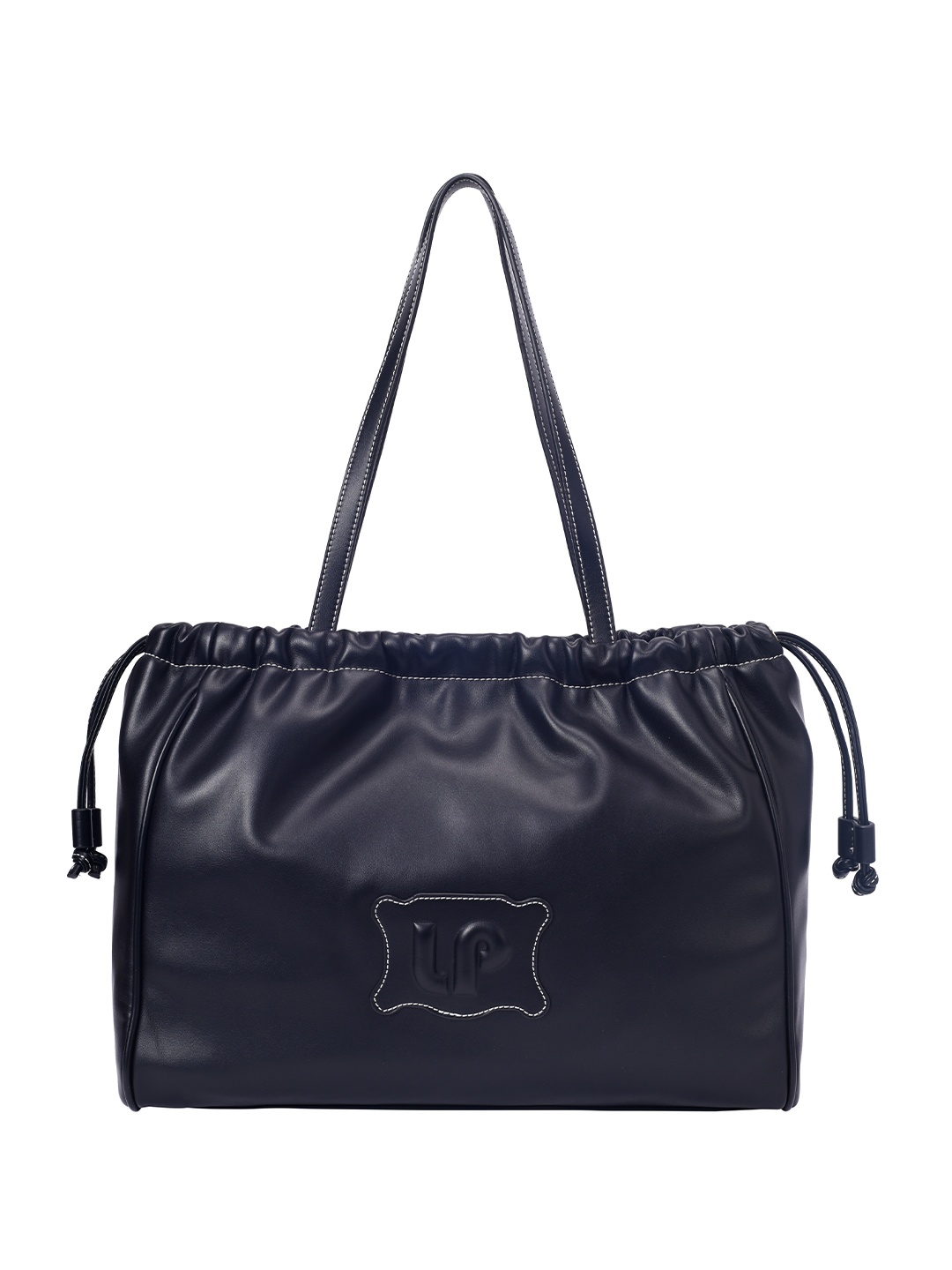 

Lino Perros Solid Structured Shoulder Bag, Black