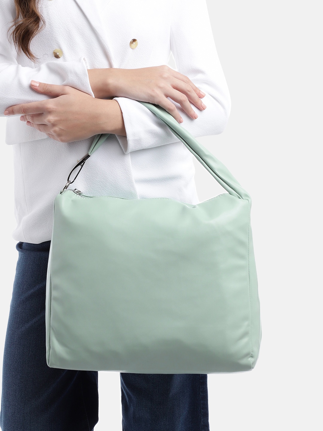 

Lino Perros Structured Shoulder Bag, Green