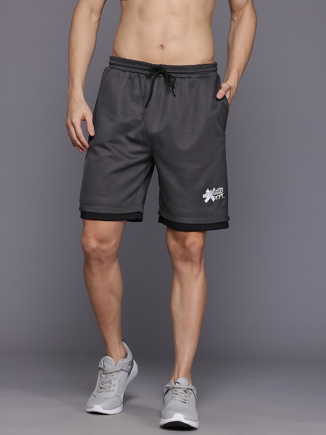 

HRX by Hrithik Roshan Men Outdoor Sports Shorts, Grey
