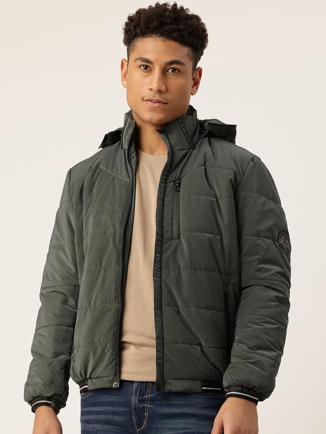 

Monte Carlo Hooded Puffer Jacket, Grey