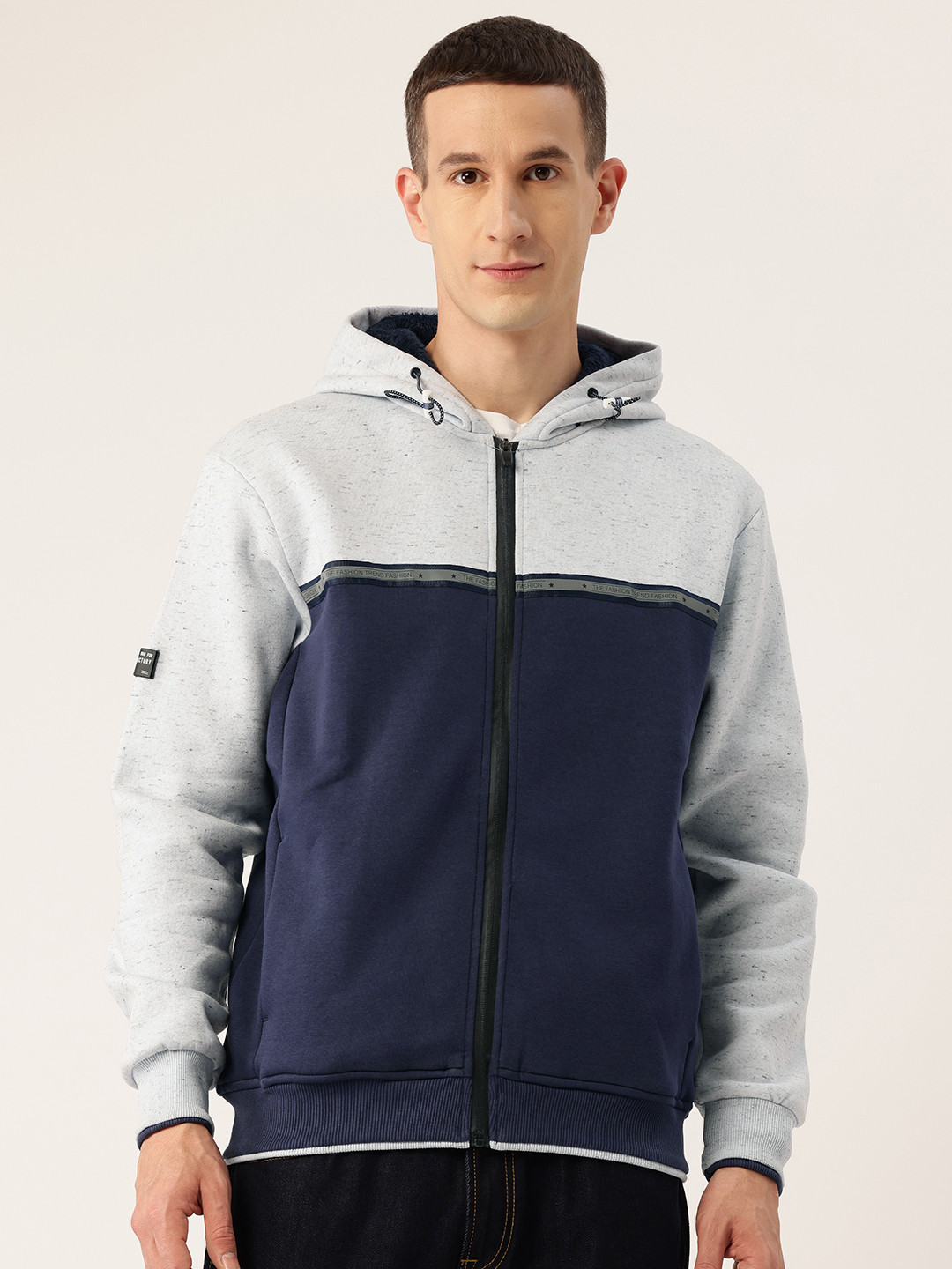 

Monte Carlo Colourblocked Hooded Sweatshirt, Navy blue