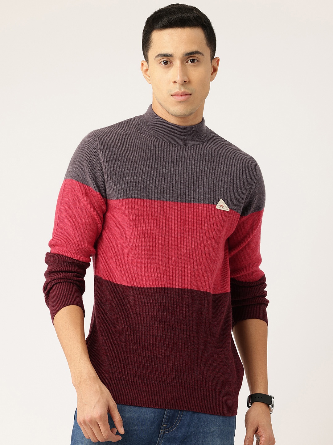 

Monte Carlo Colourblocked Pullover, Mauve