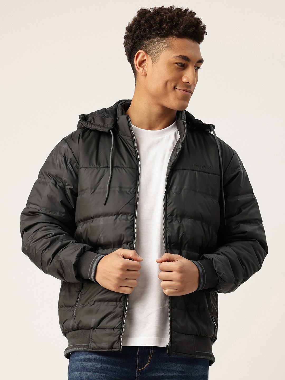 

Monte Carlo Bomber Jacket with Detachable Hood, Black