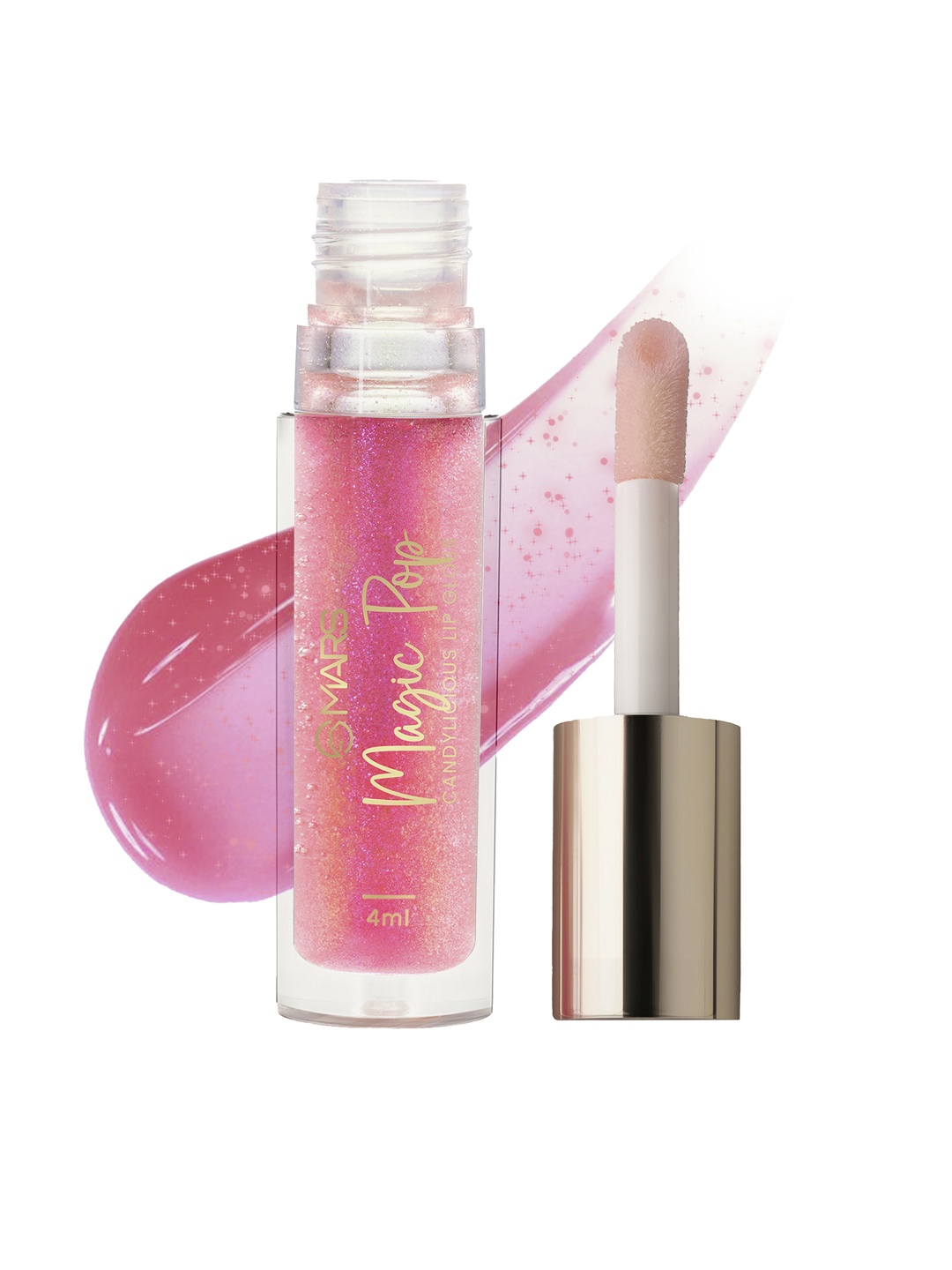 

MARS Candylicious Coloured Lip Gloss With Vitamin E-4ml-Magic Pop-09, Pink