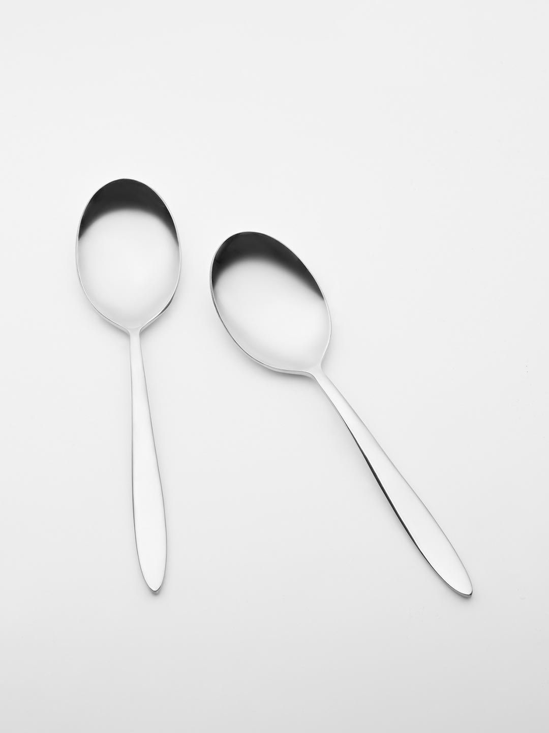 

BlackCarrot Silver Toned Set of 2 Serving Spoons