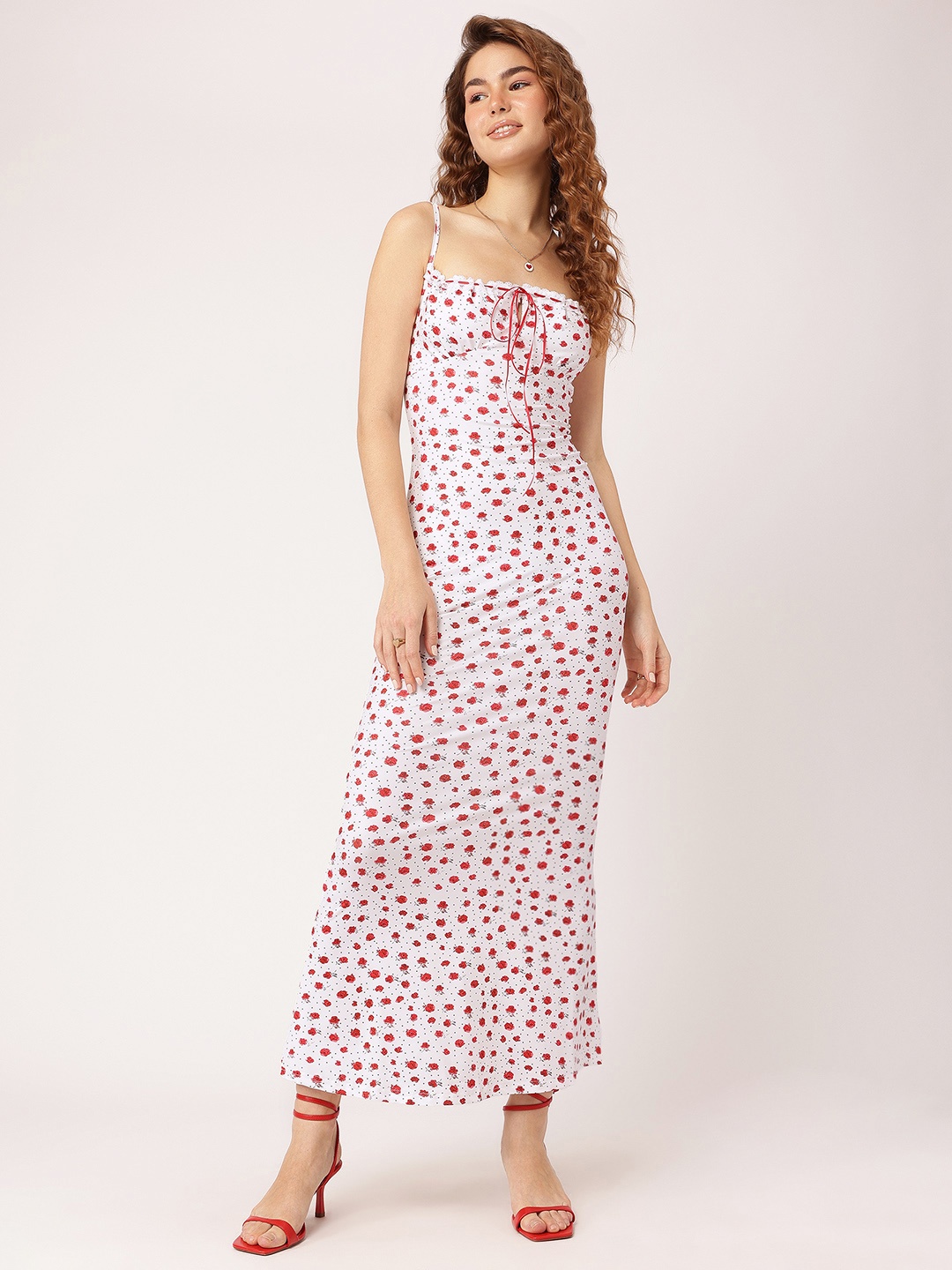 

StyleCast Rosy Radiance Sleek Strappy Bodycon Scuplt Empire Maxi Dress, White
