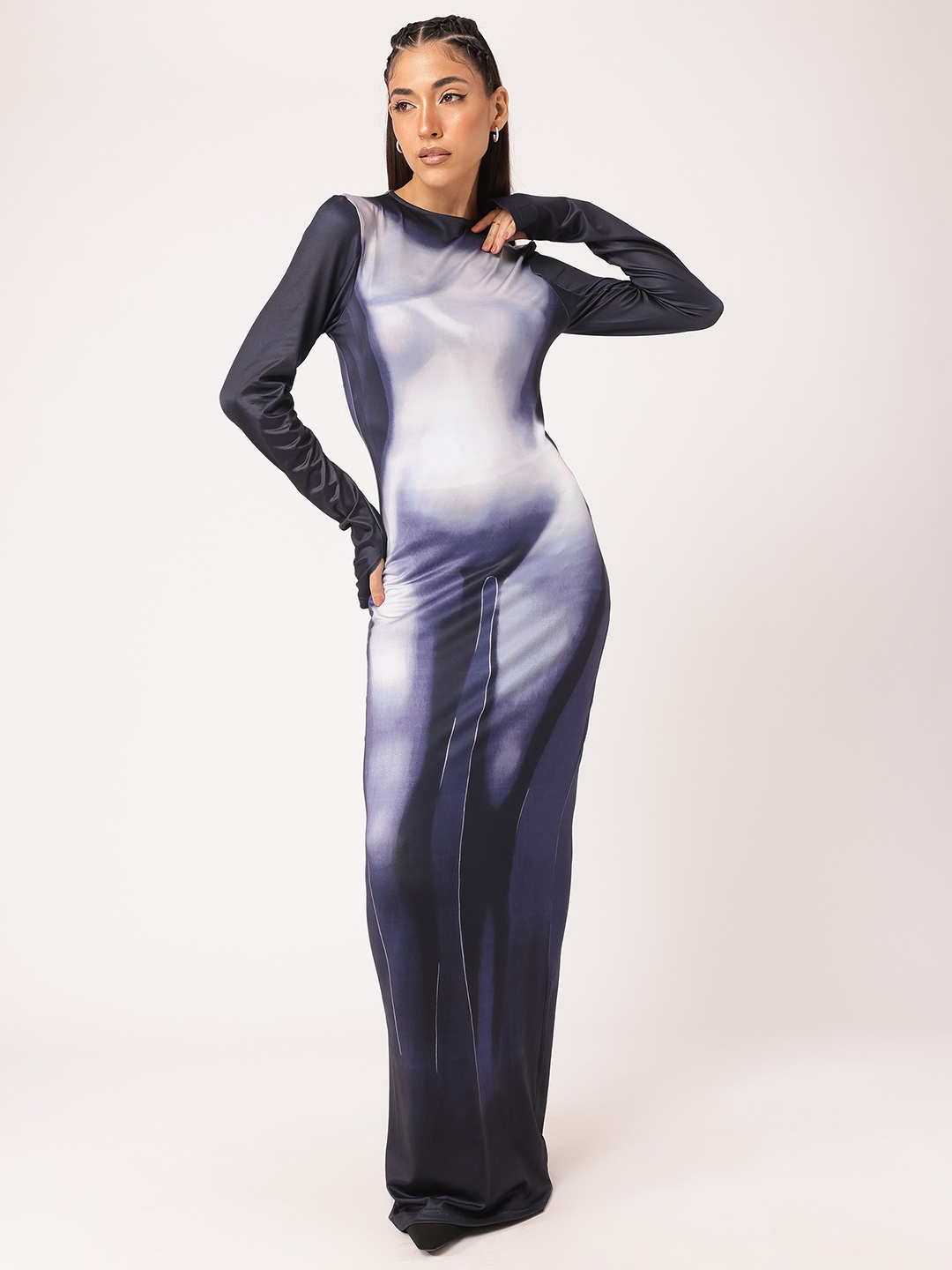 

DressBerry Modern Muse Dyed Maxi Dress, Blue