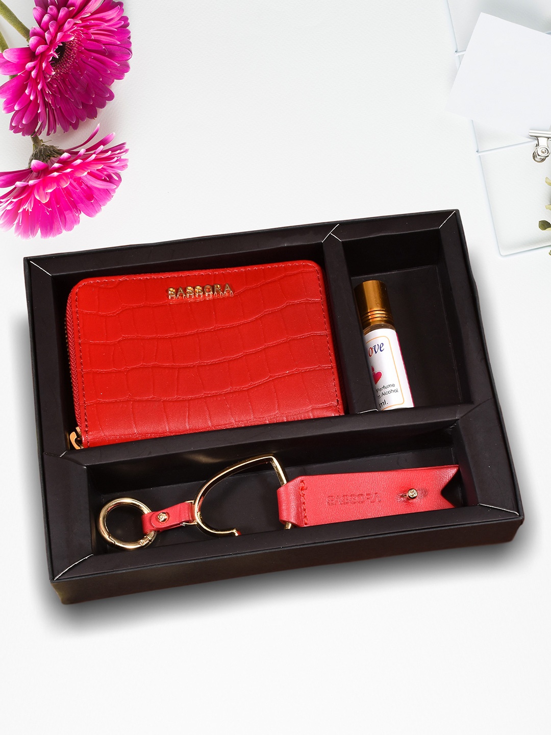 

Sassora Women Accessory Gift Set of, Red