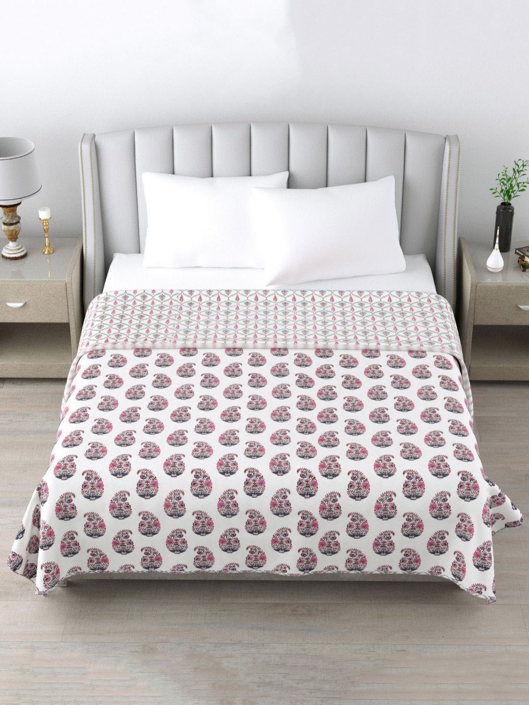 

ZAHYA White 150 GSM Pure Cotton Double Bed Dohar