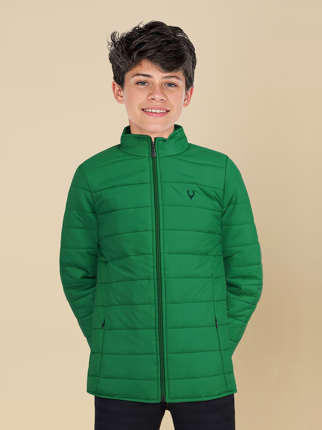 

Allen Solly Junior Boys Puffer Jacket, Green