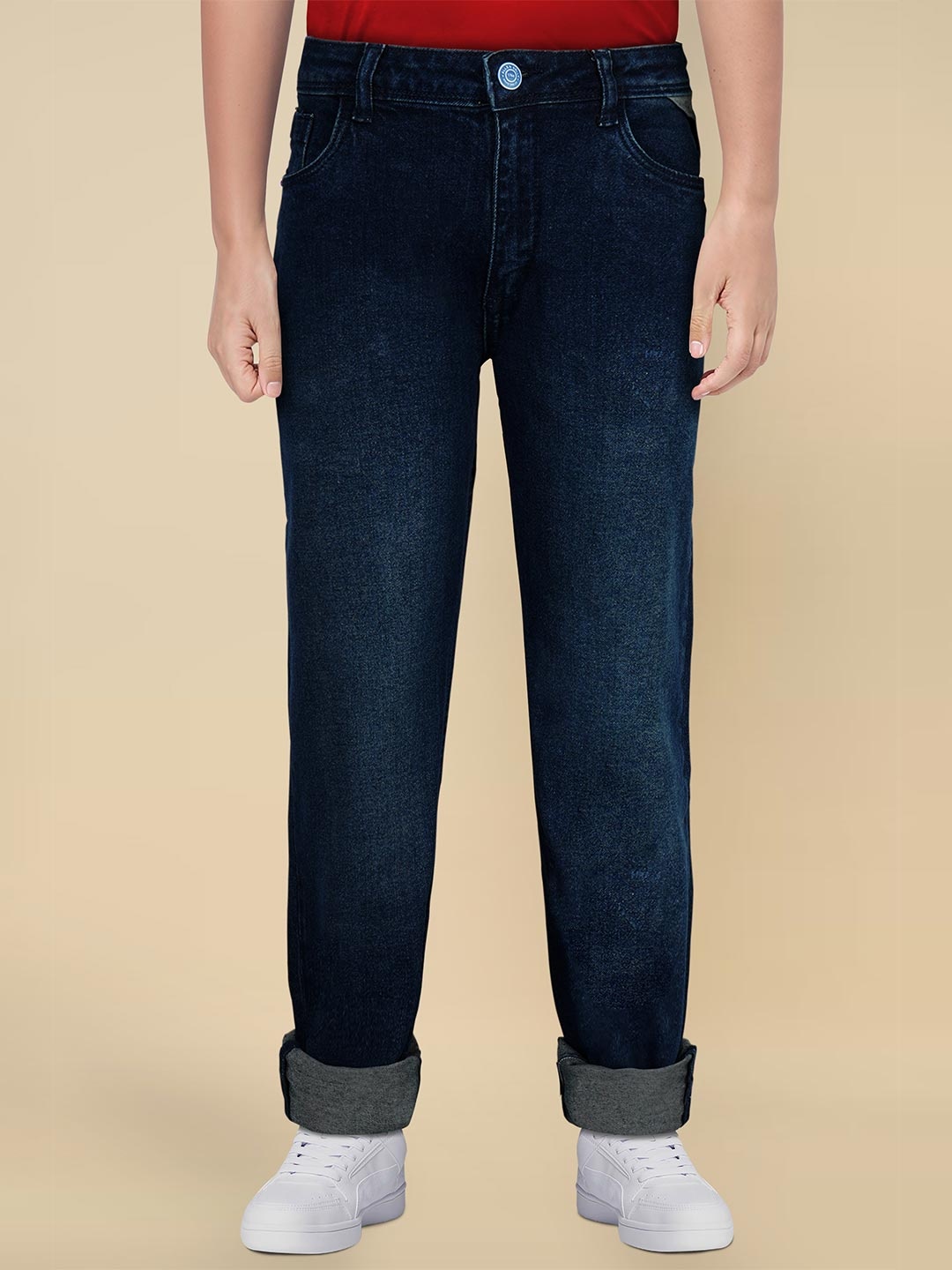 

Allen Solly Junior Boys Slim Fit Light Fade Jeans, Navy blue