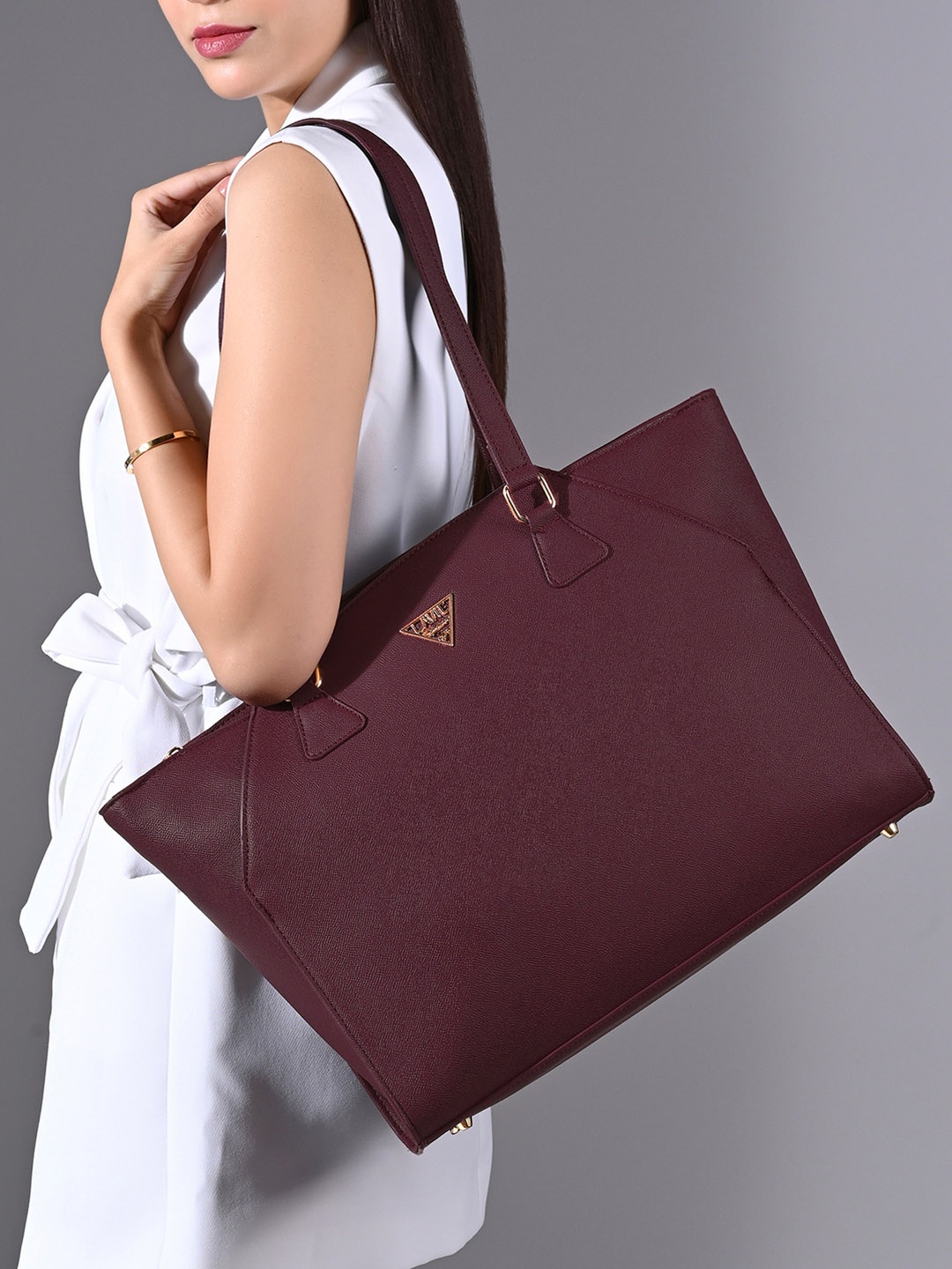 

LAVIE Signature Women Alaska Pro, Fits Upto 15 Inch Tote Handbag, Purple