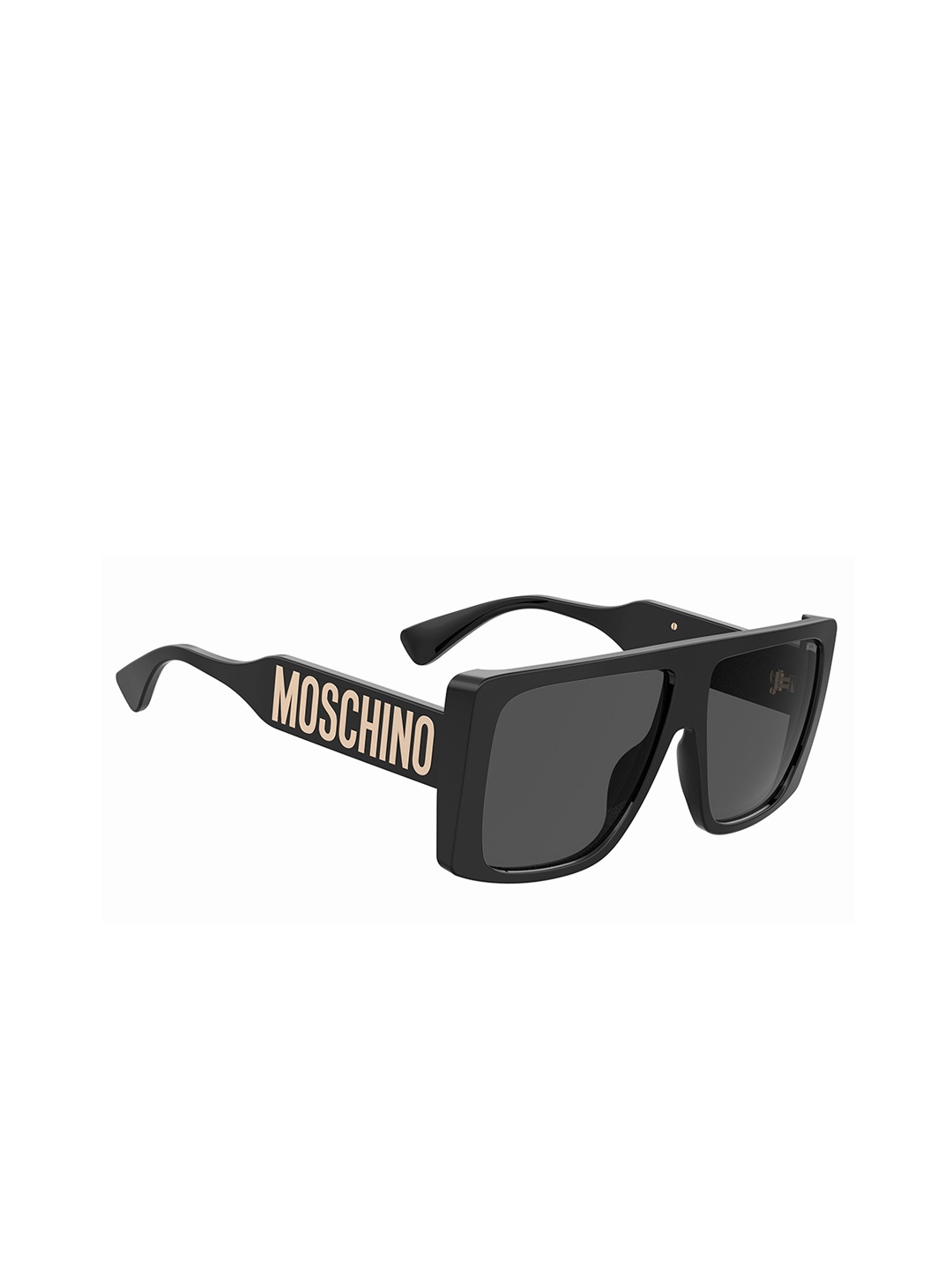 

MOSCHINO Logo Women Square Sunglasses with UV Protected Lens 716736690636-Grey