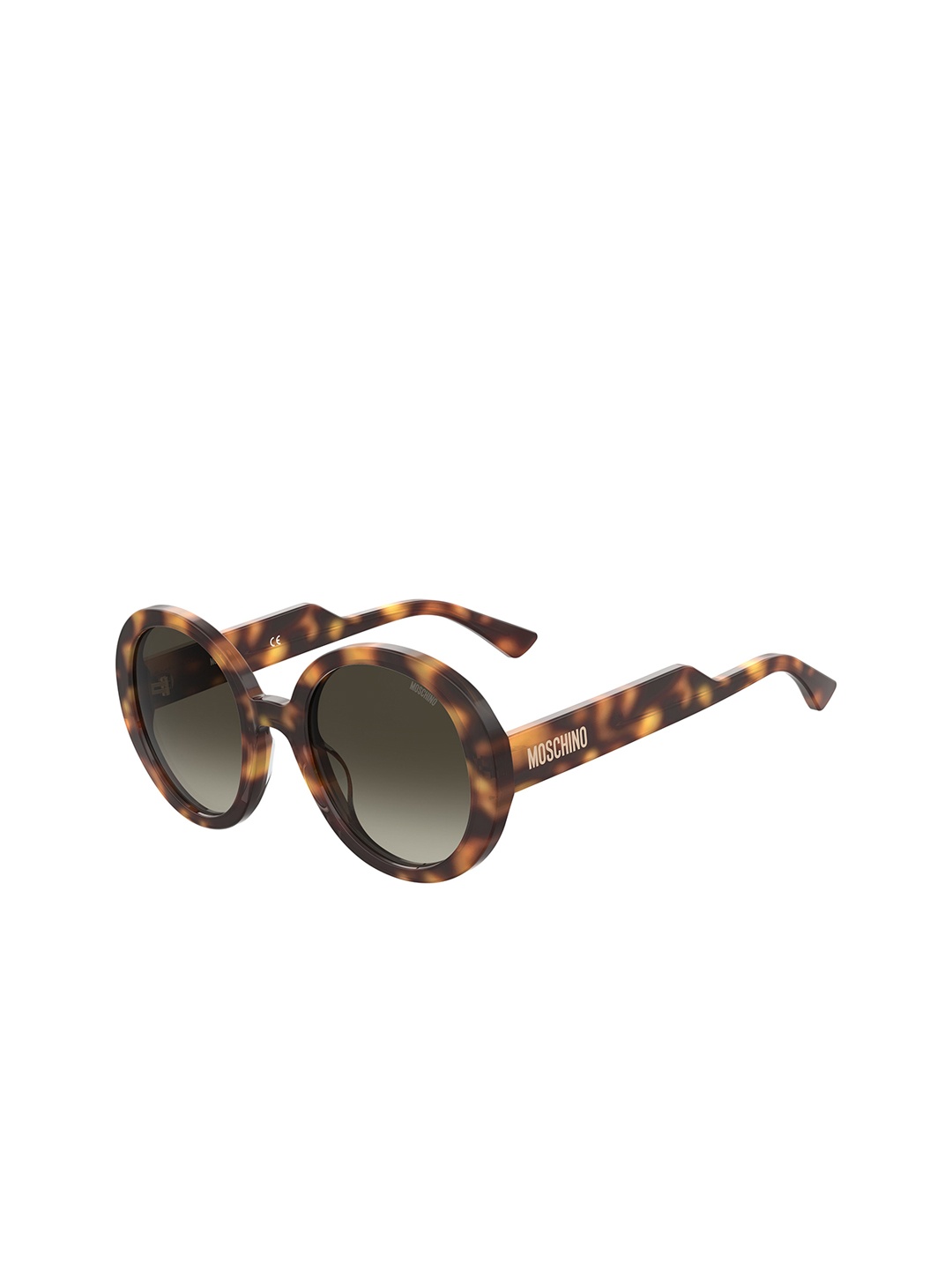 

MOSCHINO Logo Women Round Sunglasses With UV Protected Lens 716736691084, Brown