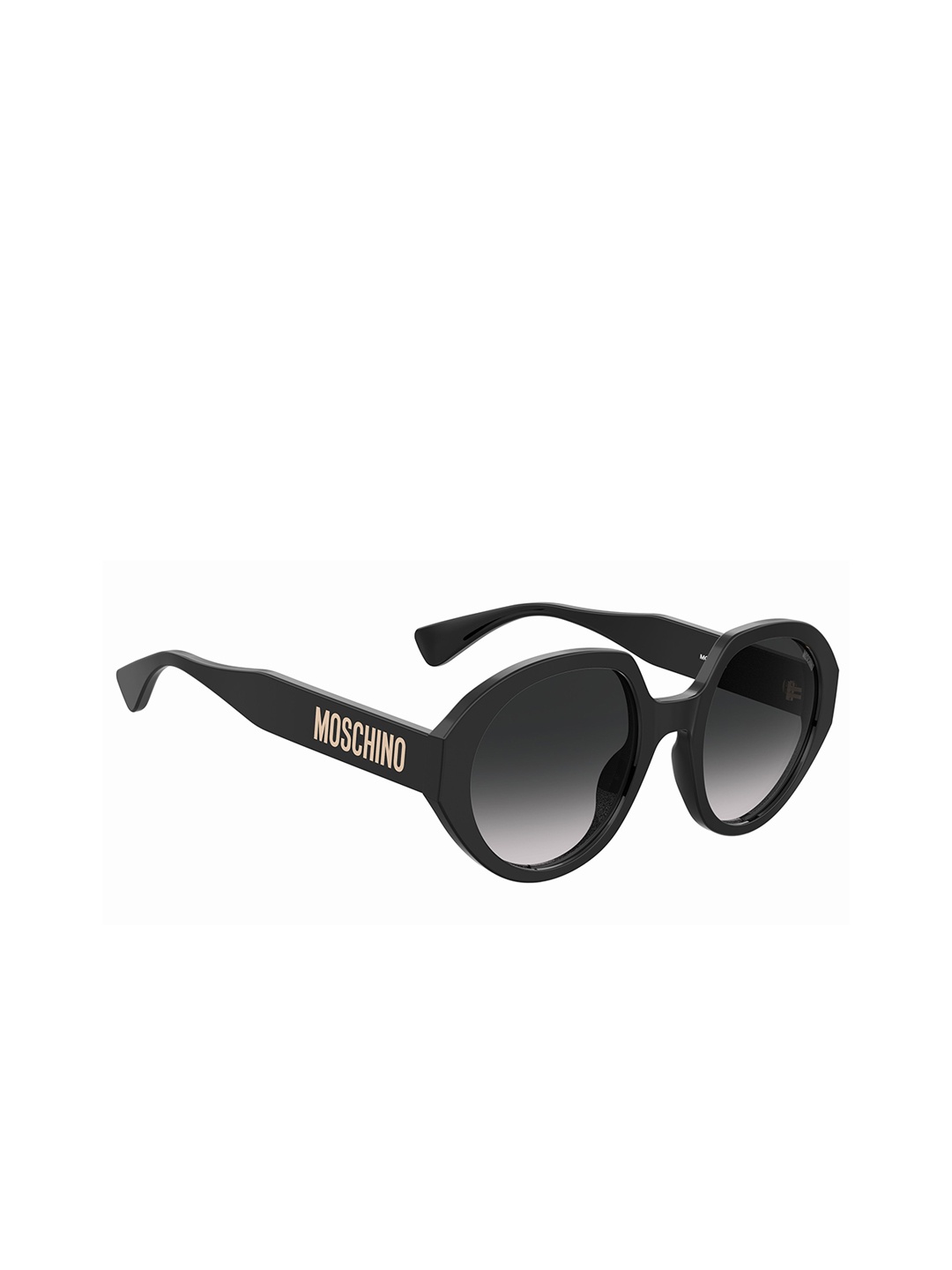

MOSCHINO Logo Women Round Sunglasses with UV Protected Lens 716736691114, Grey