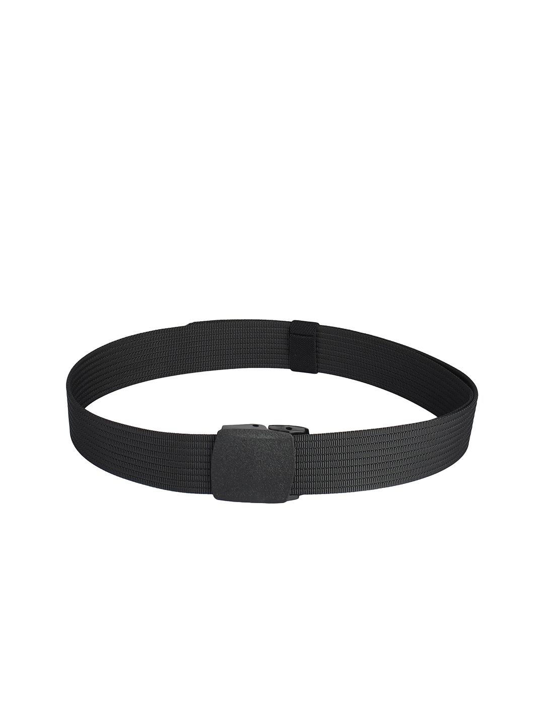 

WINSOME DEAL Men Interlock Closure Textured Casual Belt, Black