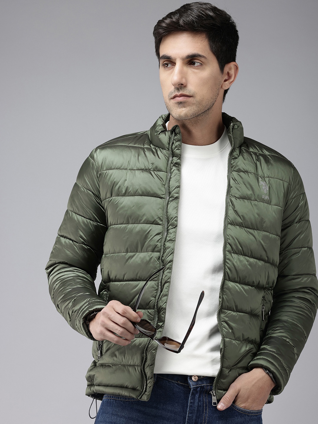 

U.S. Polo Assn. Denim Co. Mock Collar Padded Jacket, Metallic