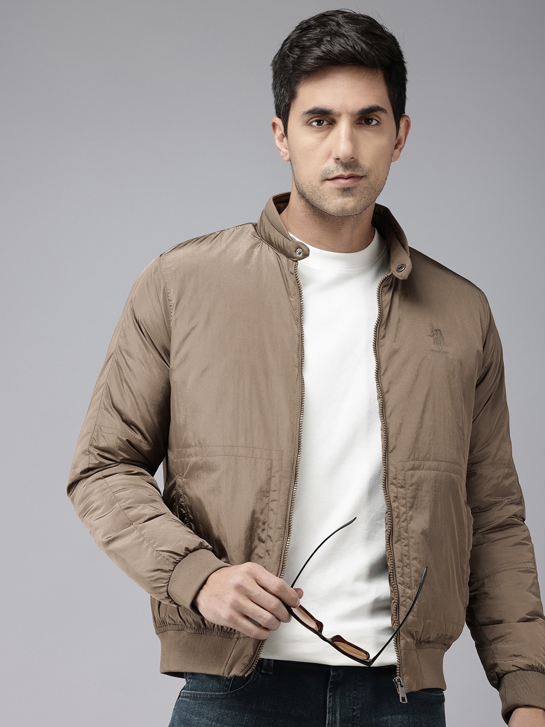 

U.S. Polo Assn. Denim Co. Long Sleeves Bomber Jacket, Brown