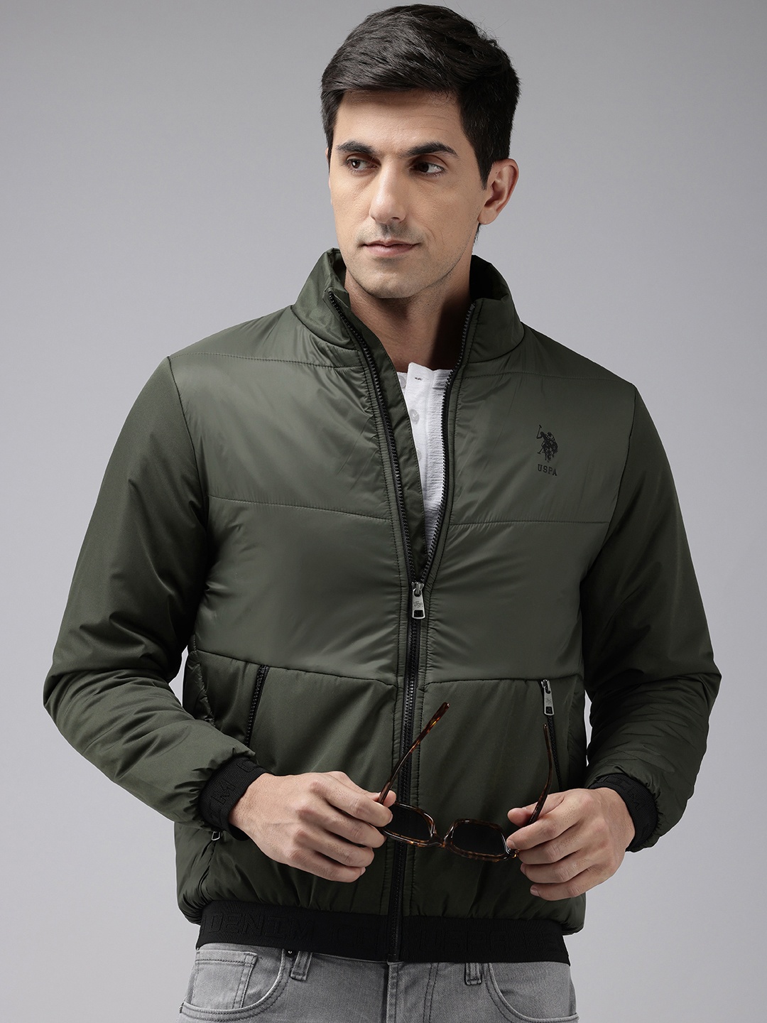 

U.S. Polo Assn. Denim Co. Mock Collar Padded Jacket, Olive