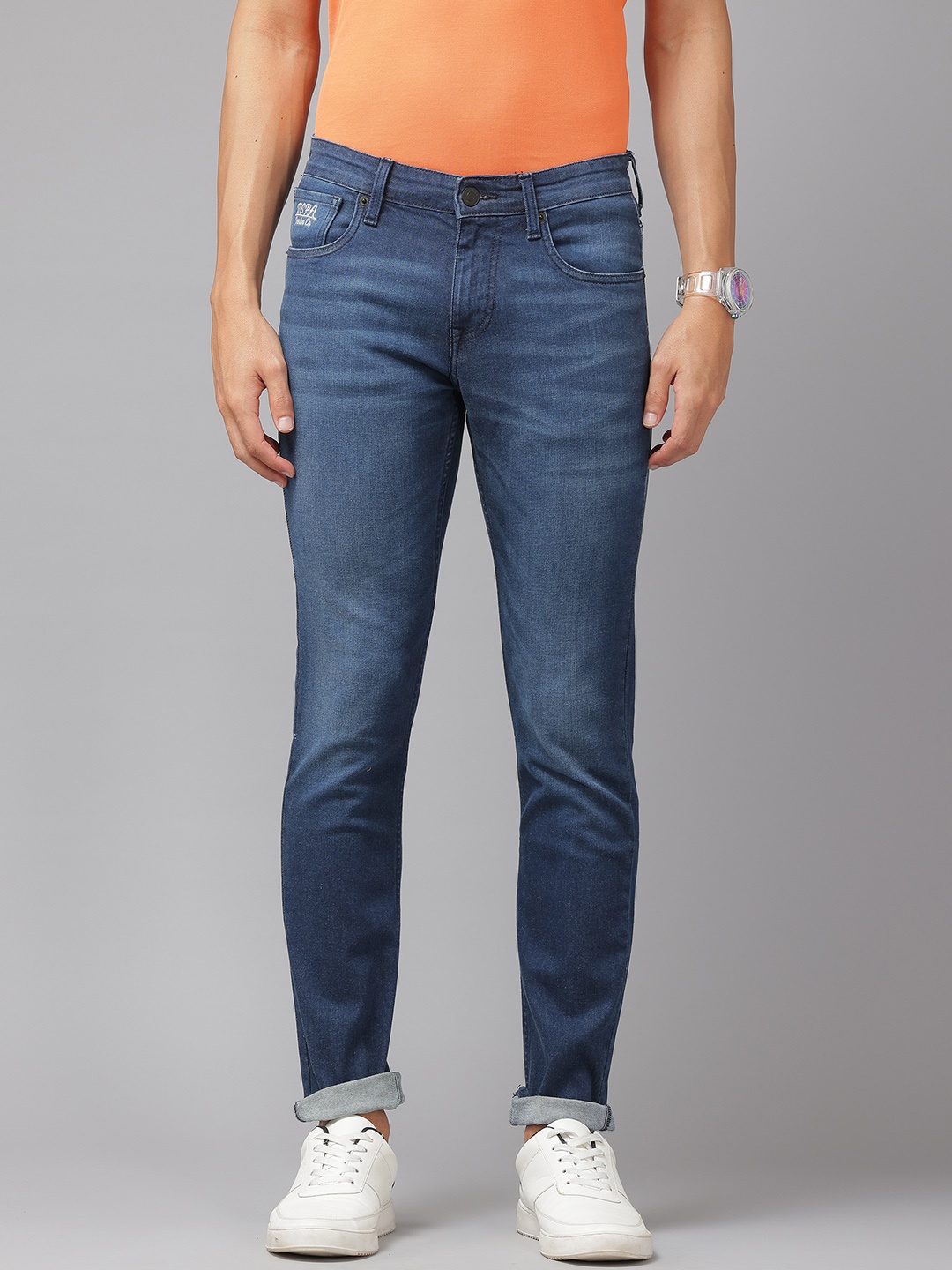 

U.S. Polo Assn. Denim Co. Men Brandon Slim Tapered Fit Jeans, Navy blue