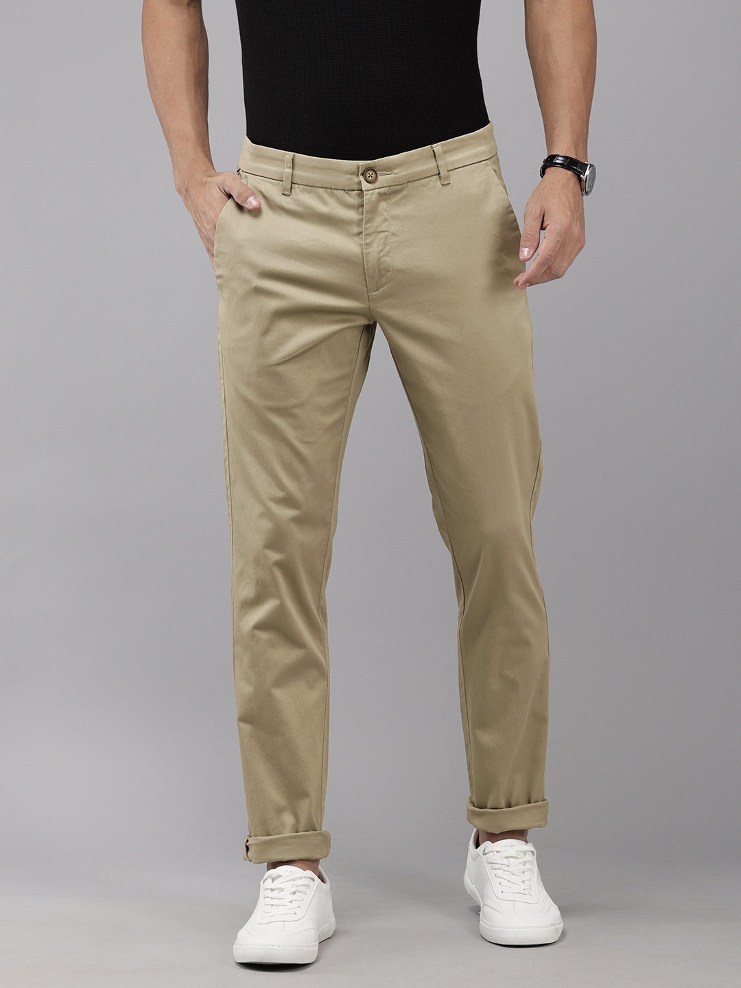 

U.S. Polo Assn. Men Denver Slim Fit Trousers, Olive
